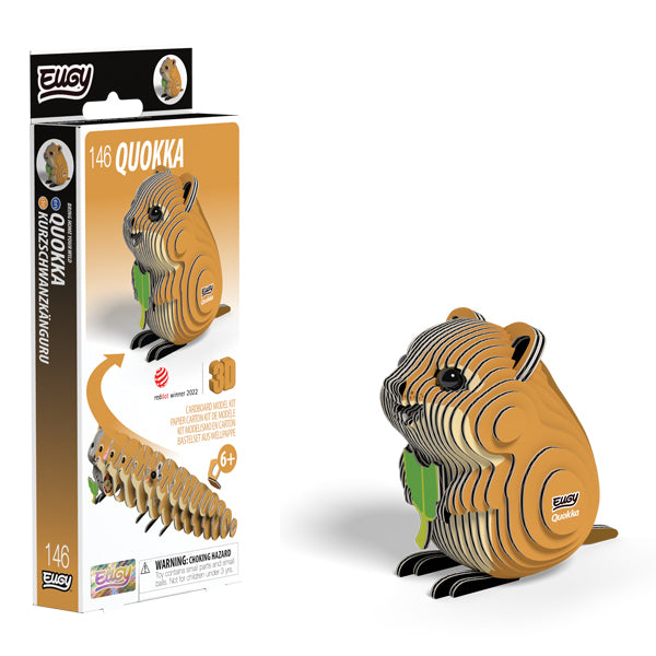 Eugy 3D animal craft kit quokka