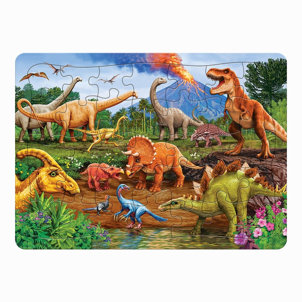 Cobble Hill Tray Puzzle Triceratops and Friends 35pc