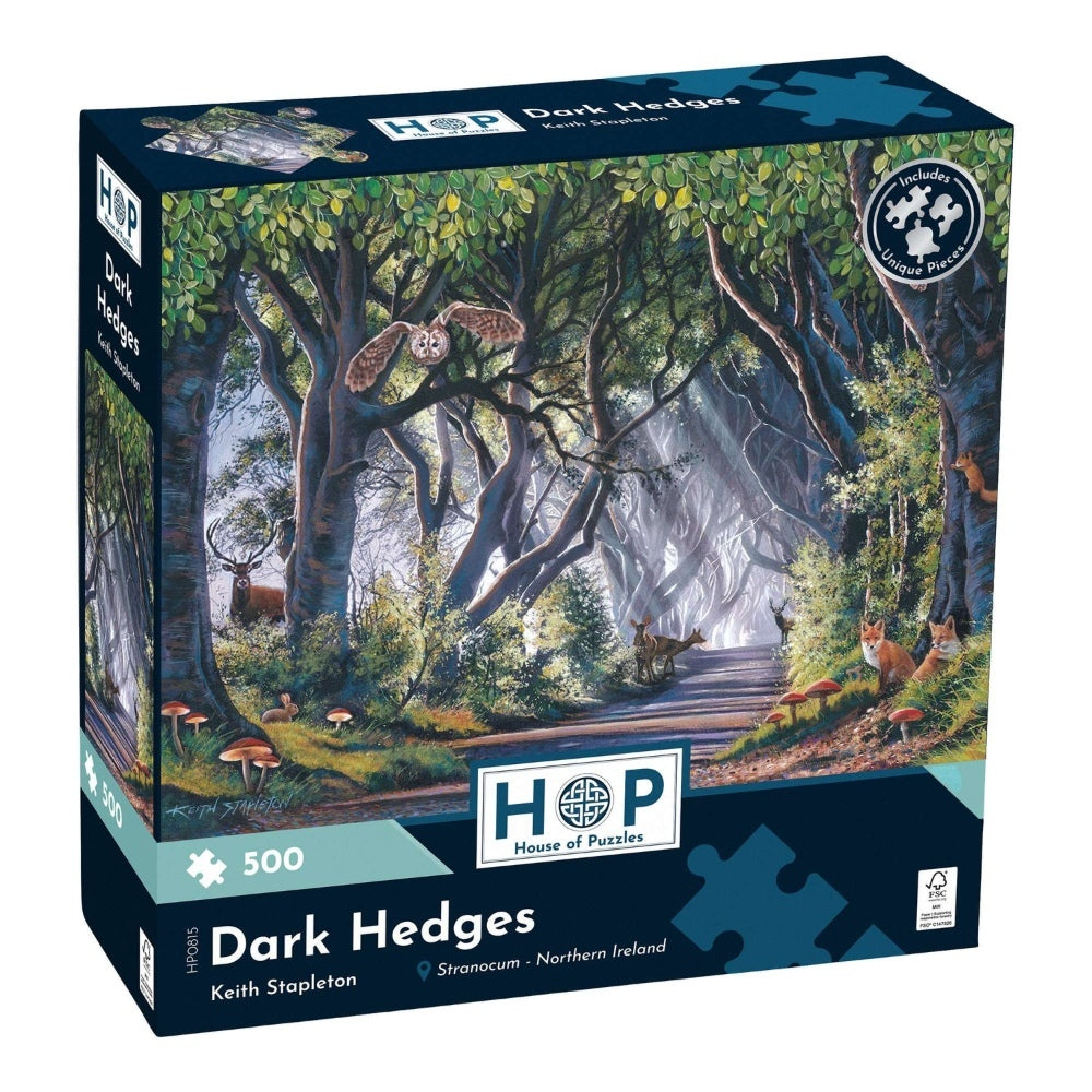 Box for the house of puzzles 500 piece jigsaw Dark Hedges