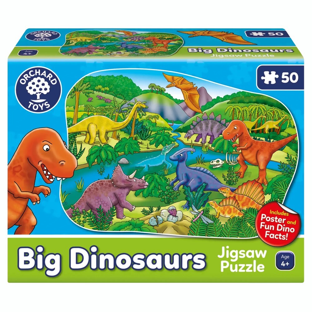 Box for the Orchard Toys Big Dinosaurs jigsaw puzzle for children