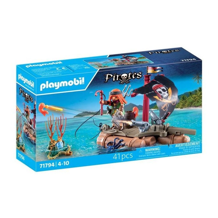 Playmobil Pirate Raft with Treasure 71794