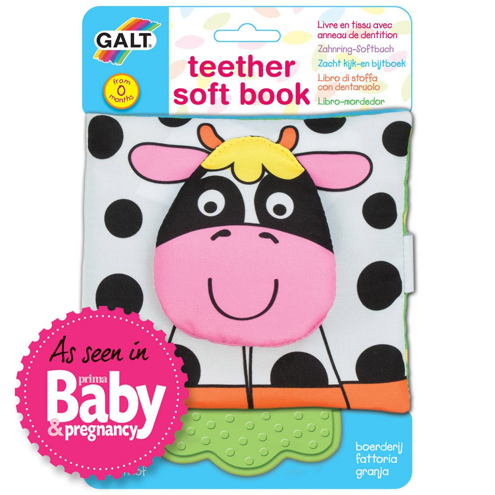 Galt Teether Soft Book, Farm