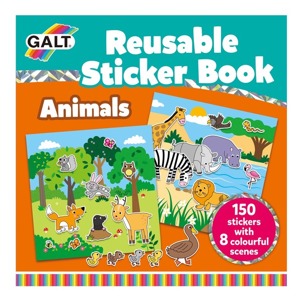 Galt Reusable Sticker Book Animals