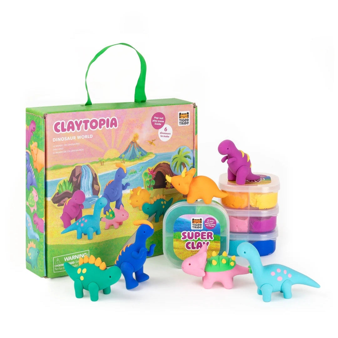 Claytopia Dinosaur World from Tiger Tribe clay crafting dinosaur set