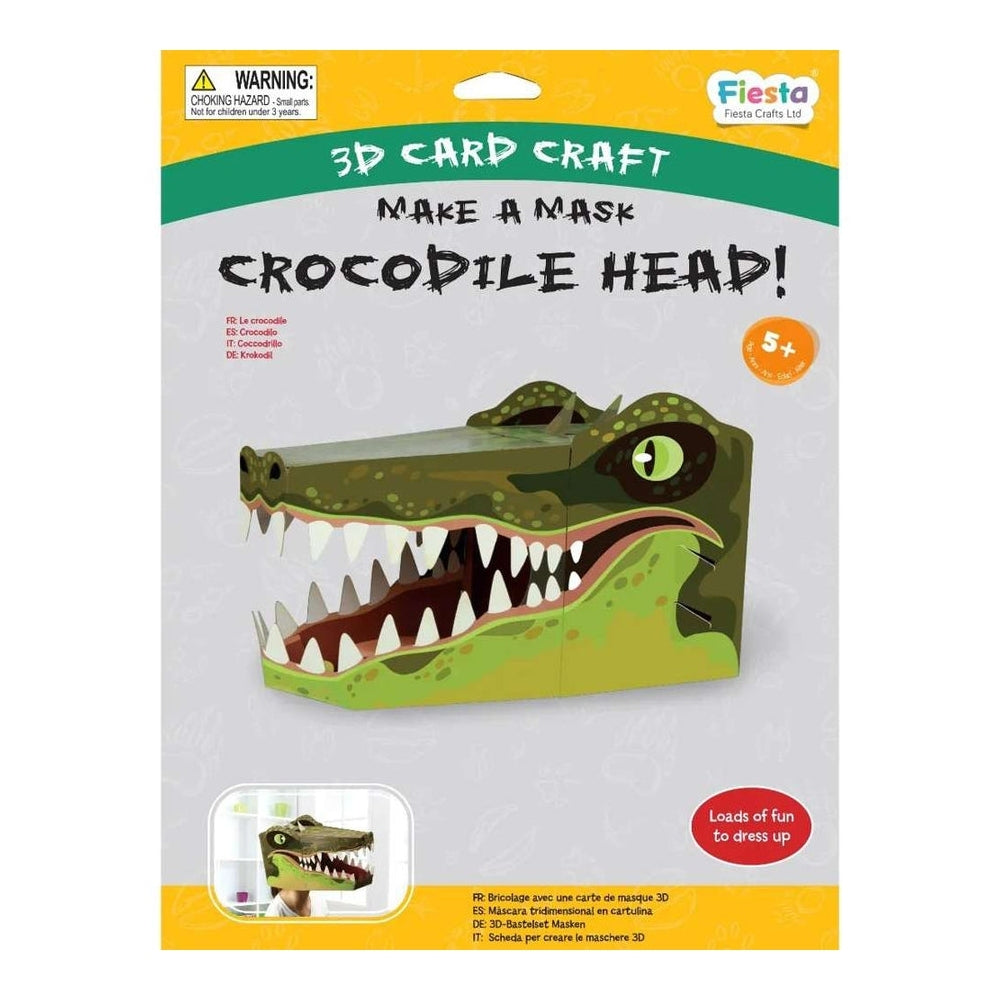 Packaging for the fiesta craft make a mask crocodile head kit