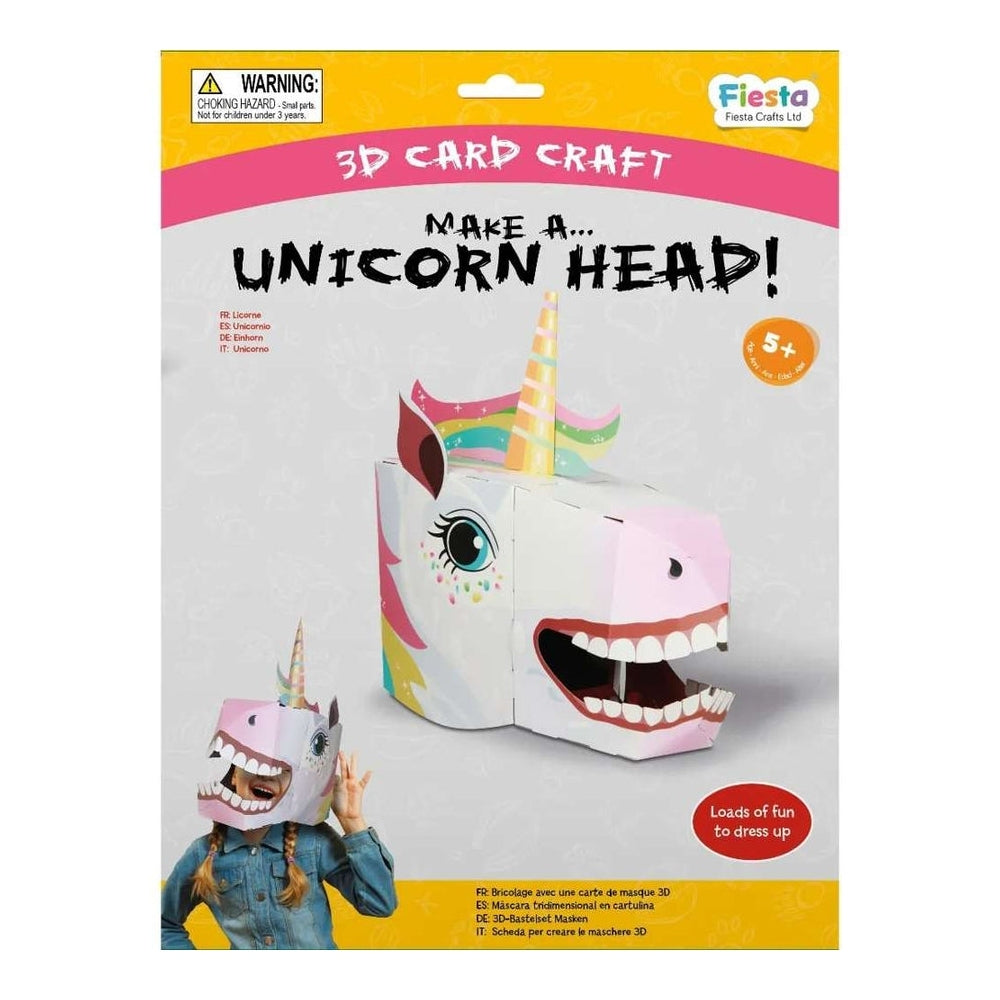 Packaging for the fiesta craft make a mask unicorn head kit
