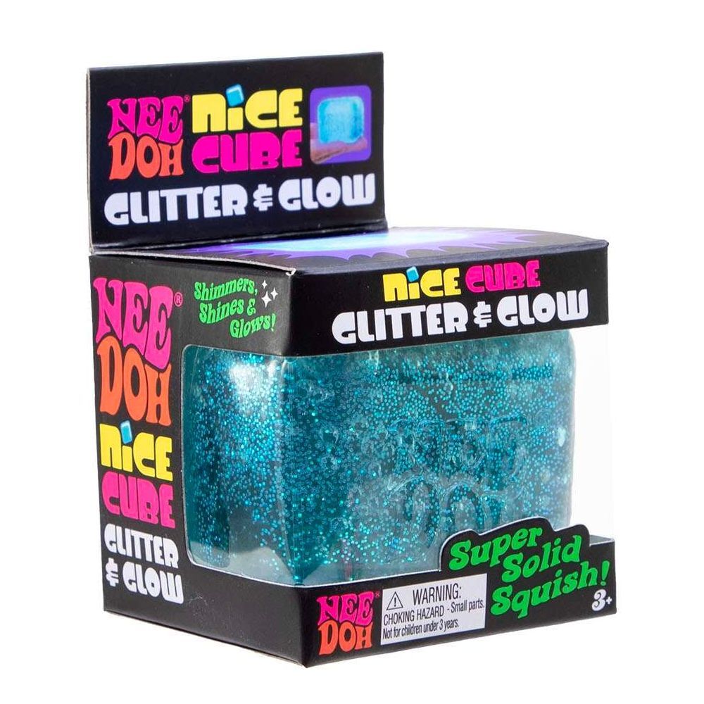 NeeDoh Nice Cube Glitter & Glow
