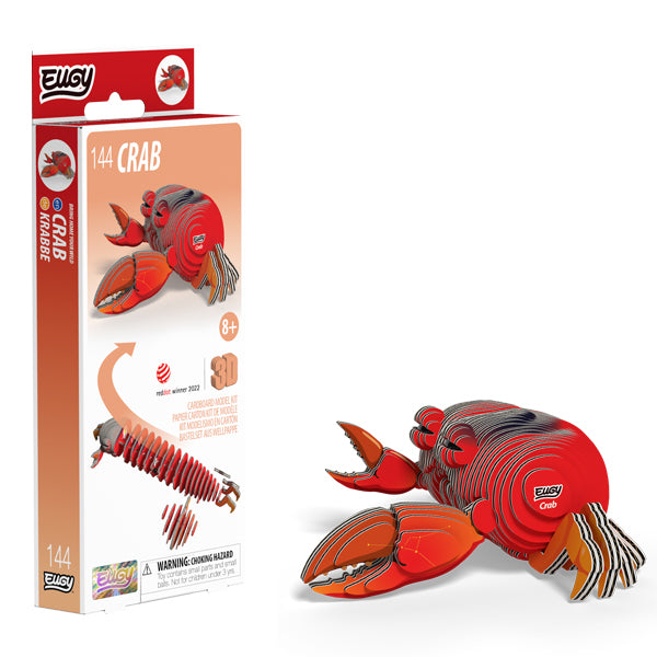 Eugy 3D animal craft kit crab