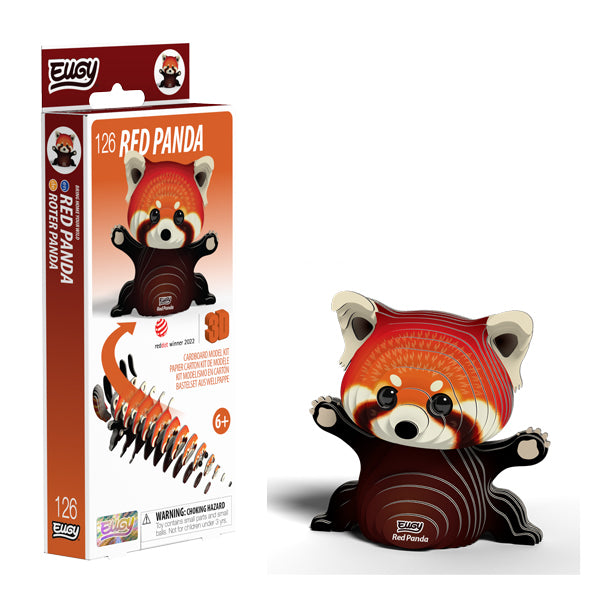 Eugy 3D animal craft kit red panda