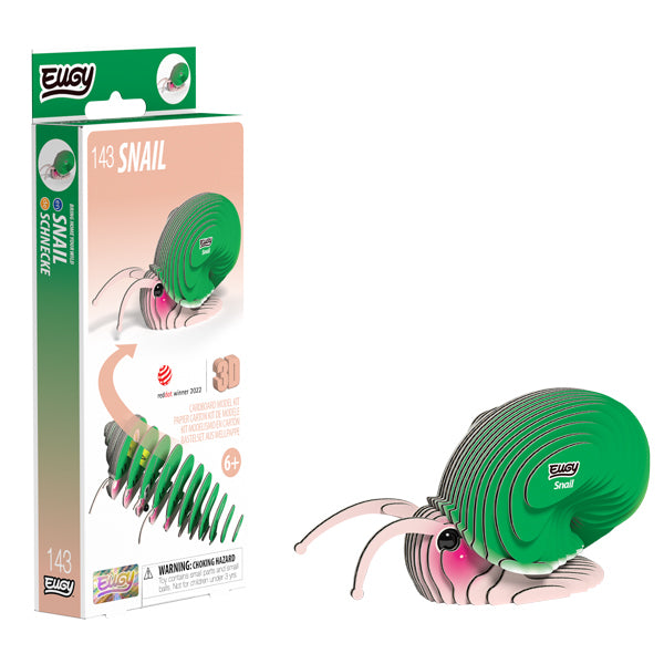 Eugy 3D animal craft kit snail