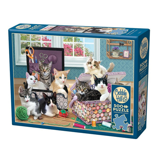 Cobble Hill Crafty Kittens 500pc