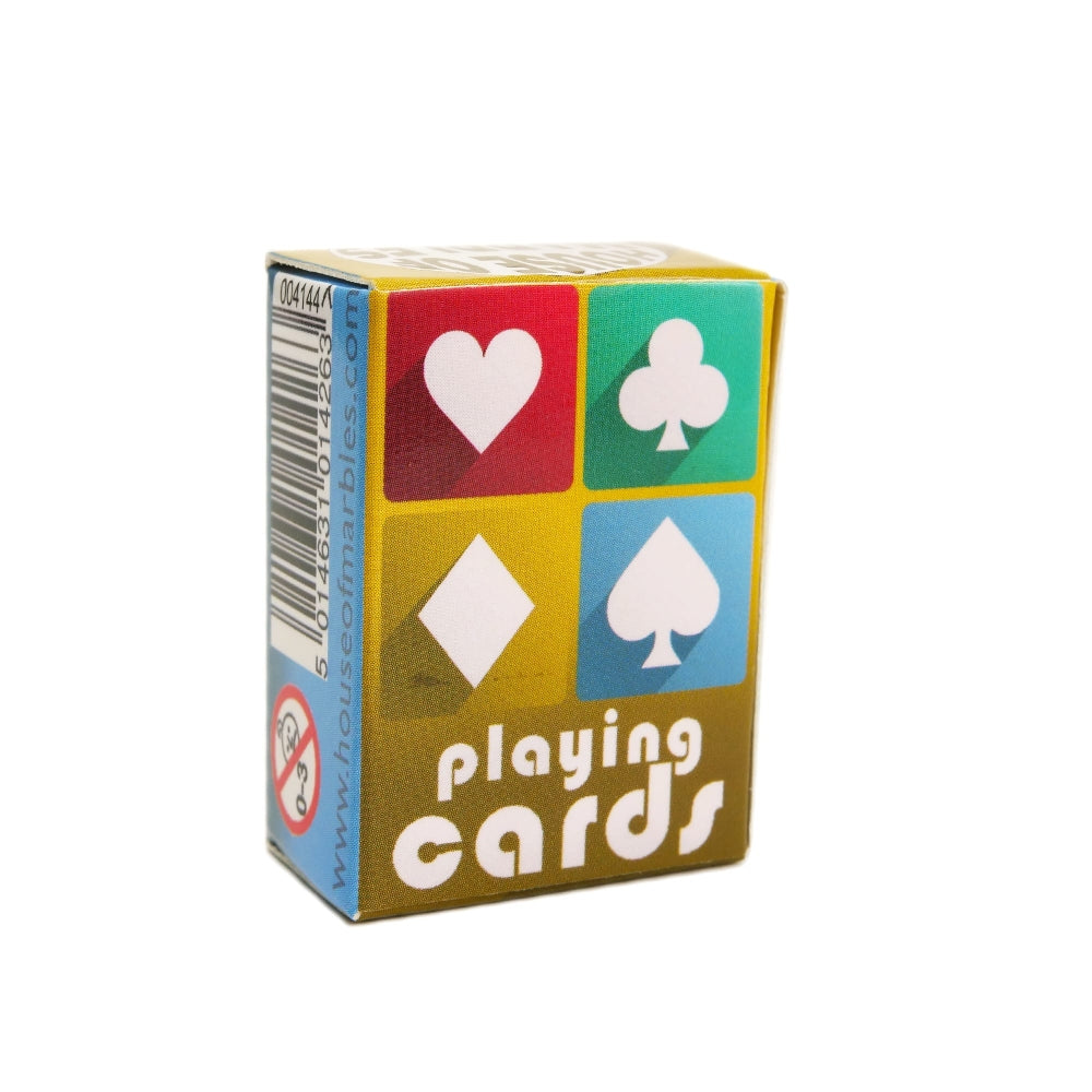 A pack of mini playing cards from House of Marbles