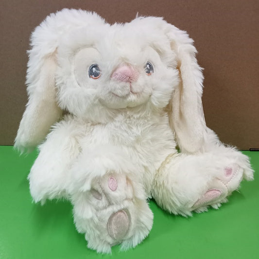 Keeleco White Patchfoot Rabbit 22cm