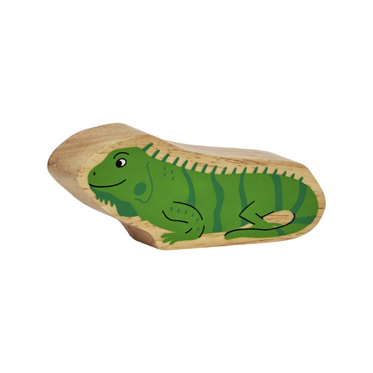 A solid wooden iguana lizard animal figure from Lanka Kade