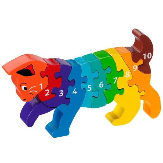 Wooden Cat 1-10 Jigsaw