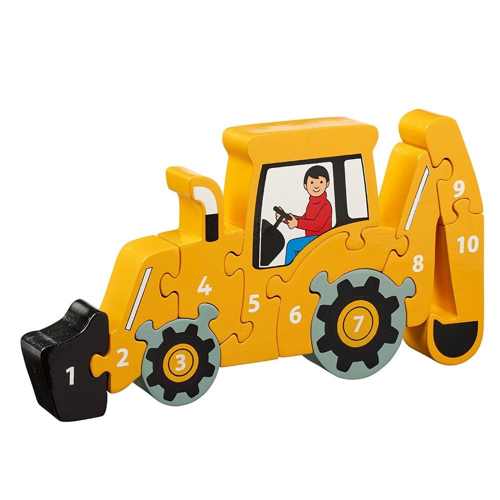 Jigsaw Wooden 1-10 Digger