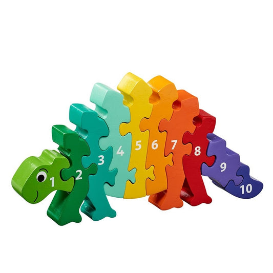 Jigsaw Wooden 1-10 Dinosaur