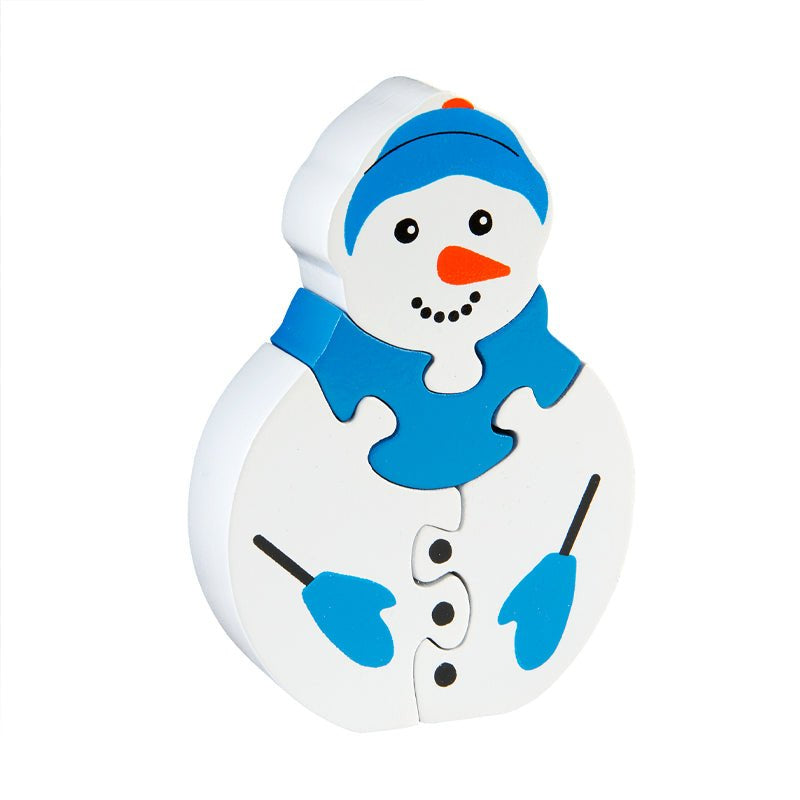 Jigsaw Wooden Snowman