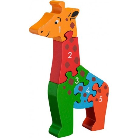 Jigsaw Wooden 1-5 Giraffe