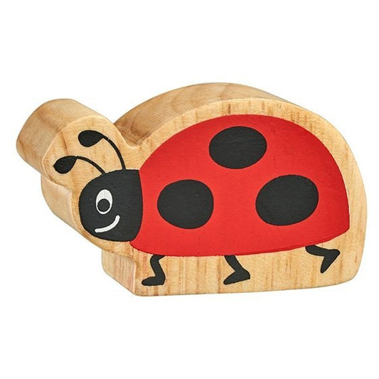 A chunky wooden ladybird animal figure from Lanka Kade
