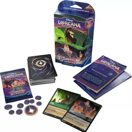 Sale Lorcana Shimmering Skies Starter Deck Emerald and Steel