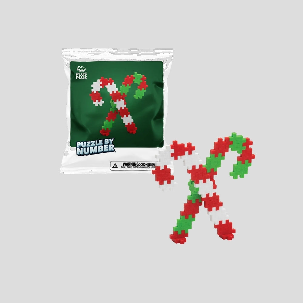 Plus Plus Christmas Bag - Candy Canes
