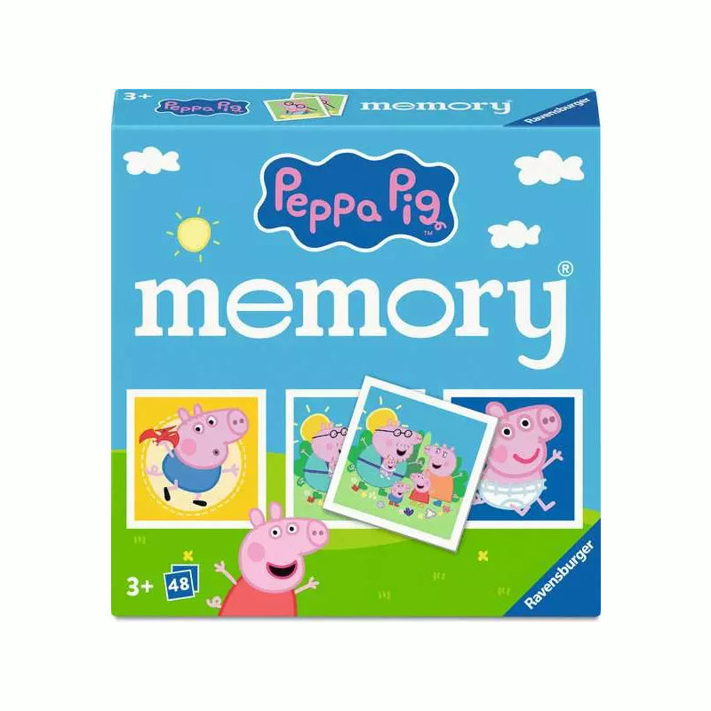 Box for the ravensburger memory game themed on Peppa Pig