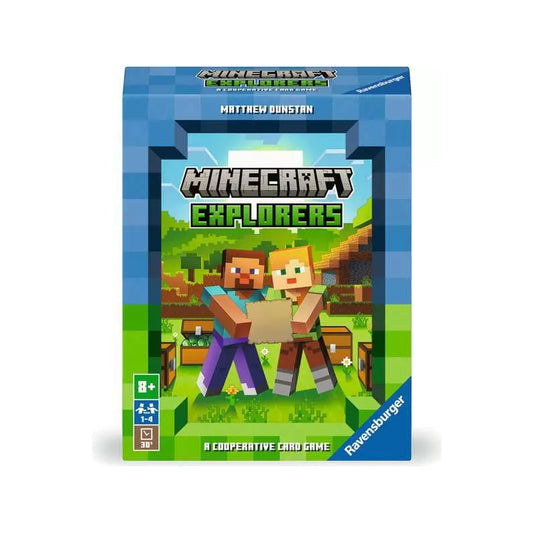 Box for the Minecraft Explorers card game from Ravensburger