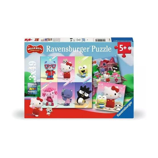 Hello Kitty Adventures in Cherry Town 3x49pc