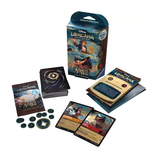 Lorcana Azurite Sea Starter Deck Amber and Ruby