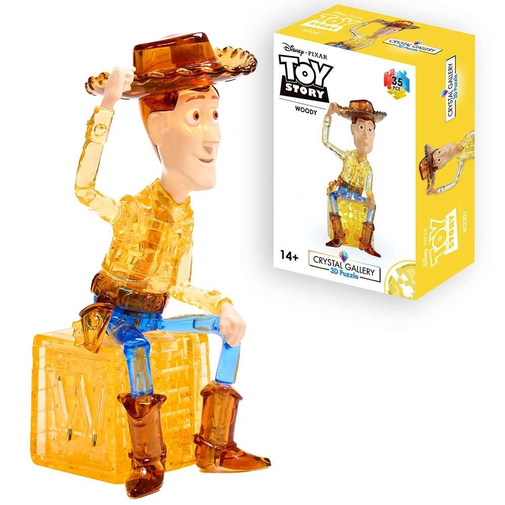 box for collectable Disney Pixar Woody from Toy Story Crystal Gallery 3d buildable puzzle