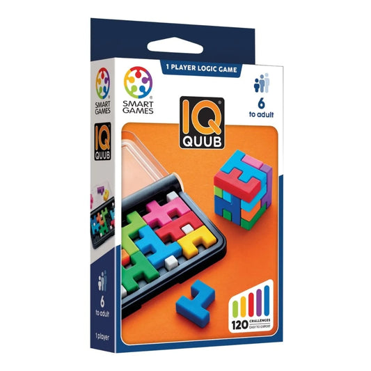 Box for Smart Games portable IQ Quub logic game and puzzle