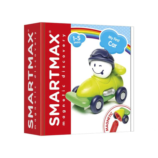 The box for the SMARTMax My First Car agnetic construction set for children