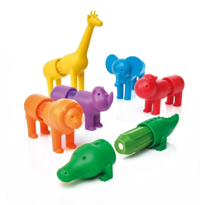 Plastic smatmax magnetic safari animal toys
