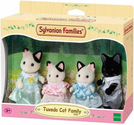 5181 Sylvanian Tuxedo Cat Family