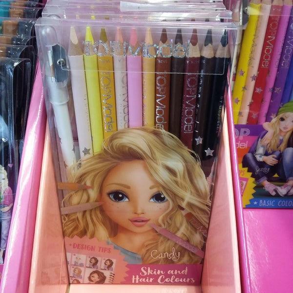 Top Model Coloured Pencil Set Skin and Hair Colours