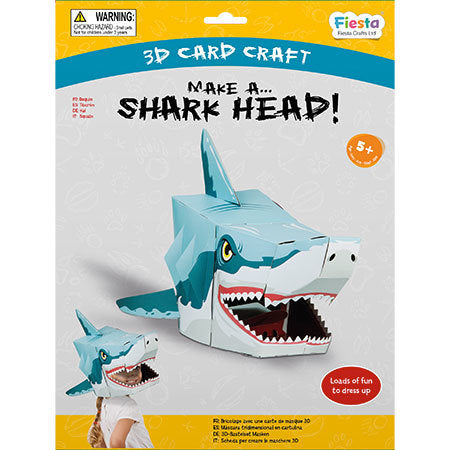 Make A Mask Shark Head! 3D Card Craft