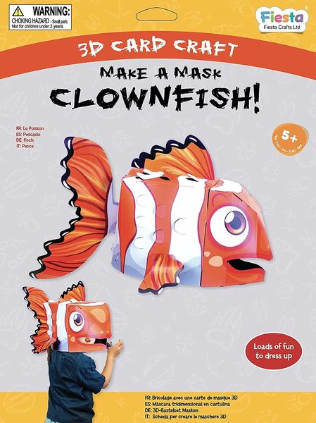 Make A Mask Clownfish! 3D Card Craft