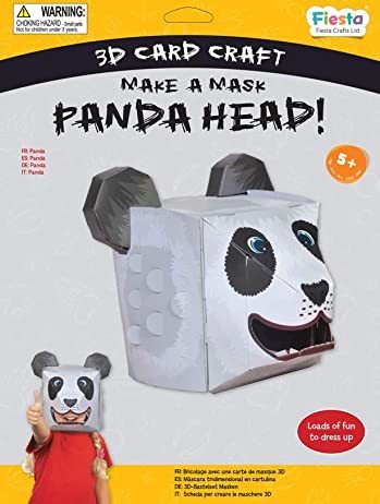 Make A Mask Panda Head! 3D Card Craft