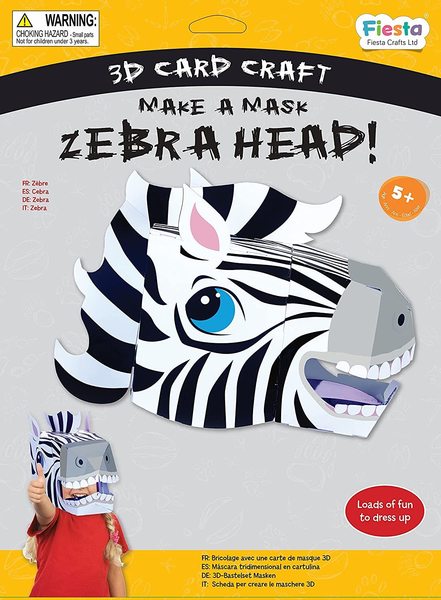 Make A Mask Zebra Head! 3D Card Craft