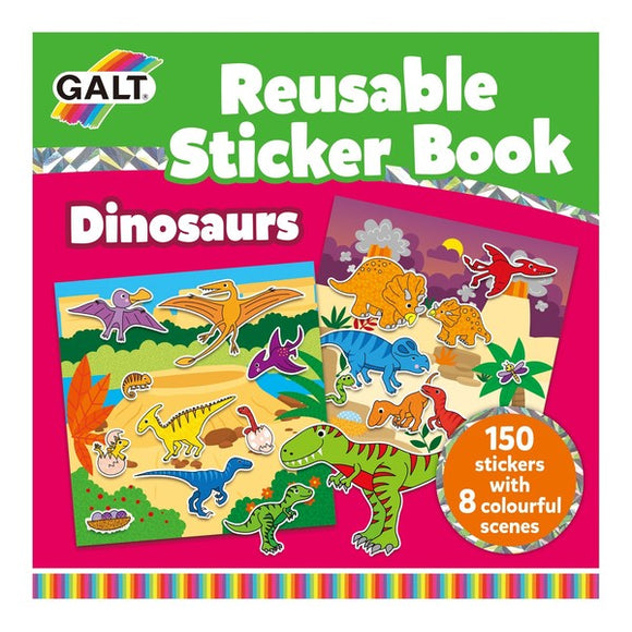 Galt Reusable Sticker Book Dinosaurs