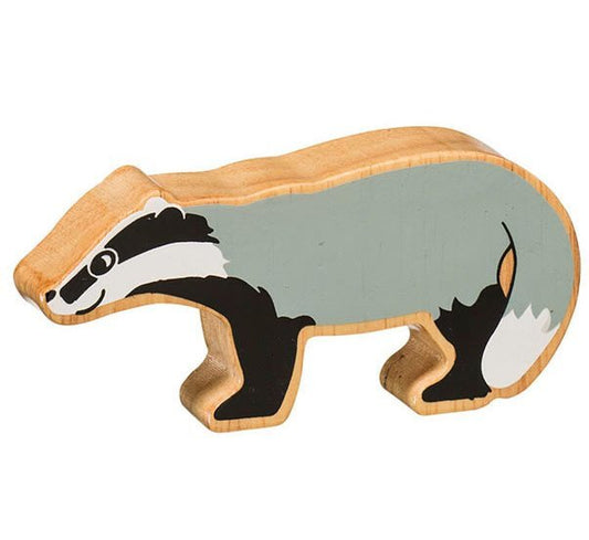 Wooden Animal Badger
