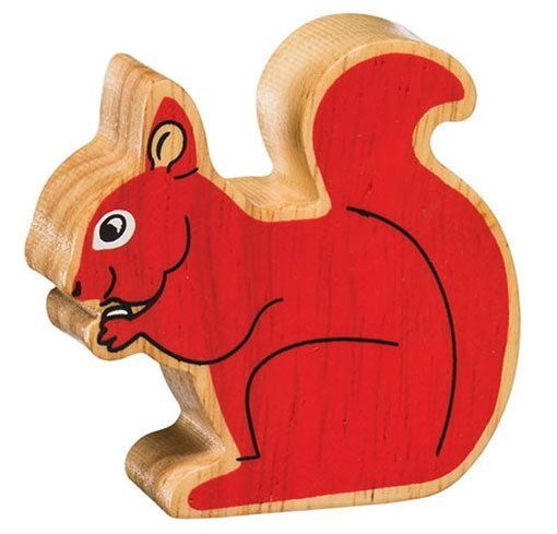 Wooden Animal Red Squirrel